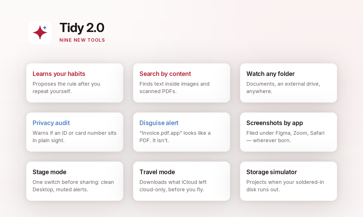 Nine features